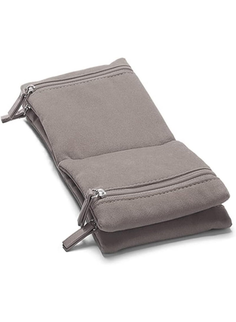 jaexest Premium Zippered Jewelry Organizer Bag | Women's Travel & Home Storage Case for Necklaces, Earrings, Rings & Bracelets, Compact & Foldable Design - Image 2